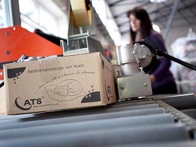 Fertig verpackt und bereit für die Auslieferung